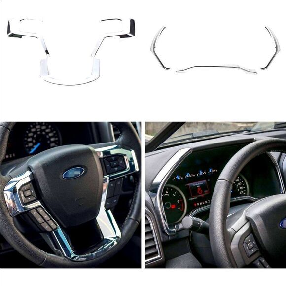 Ford F-150 Steering wheel trim & dash panel trim, 4 pieces NWT - Picture 1 of 12